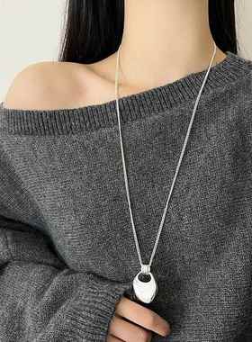 2026年新款毛衣挂饰项链女轻奢高级感日韩博主马鞍包长款项链女轻