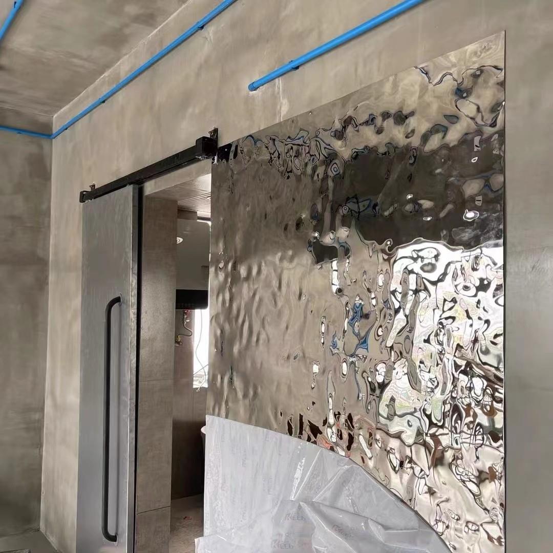 水波纹不锈钢板吊顶背景墙天花金不锈钢