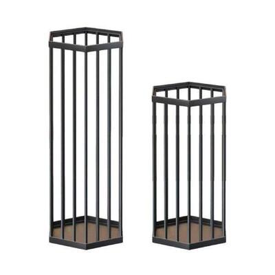 Metal Umbrella Storage Bin Stand Hollow Design Versatile