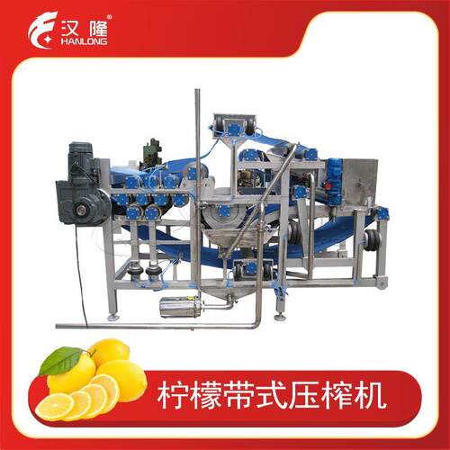 厂家直销供应大型不锈钢水果柠檬带式榨汁机全自动化脱水榨汁设备
