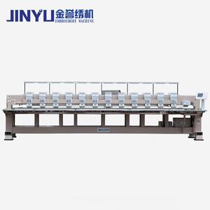 JINYU/金誉绣机2021新款商用多头成衣绣帽绣机十二头电脑绣花机