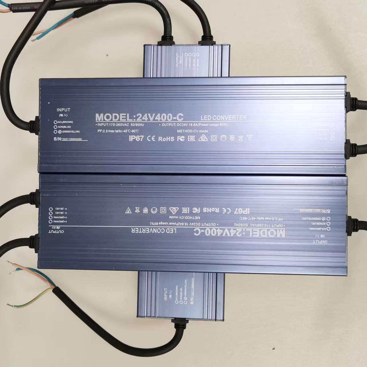 LED防水开关电源400W户外防雨电源24V防水驱动开关电源