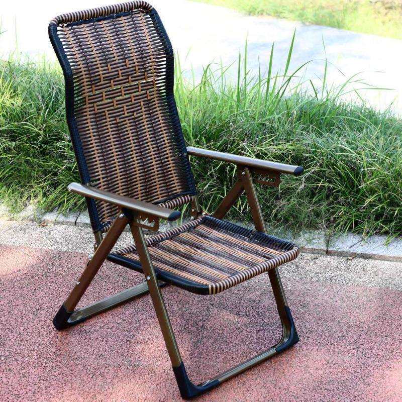 藤编躺椅折叠午休凉椅可折叠加粗藤椅阳台休闲老人阳台椅可躺透气