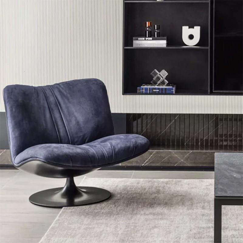 baxter轻奢意式客厅旋转单人沙发玛丽莲阳台创意休闲 鸭嘴懒人躺