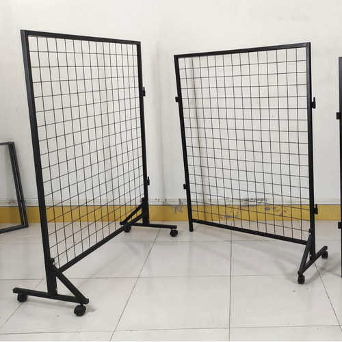 三页画室卡纸架展示架移动折叠网格展览架幼儿园美术作品展示架子