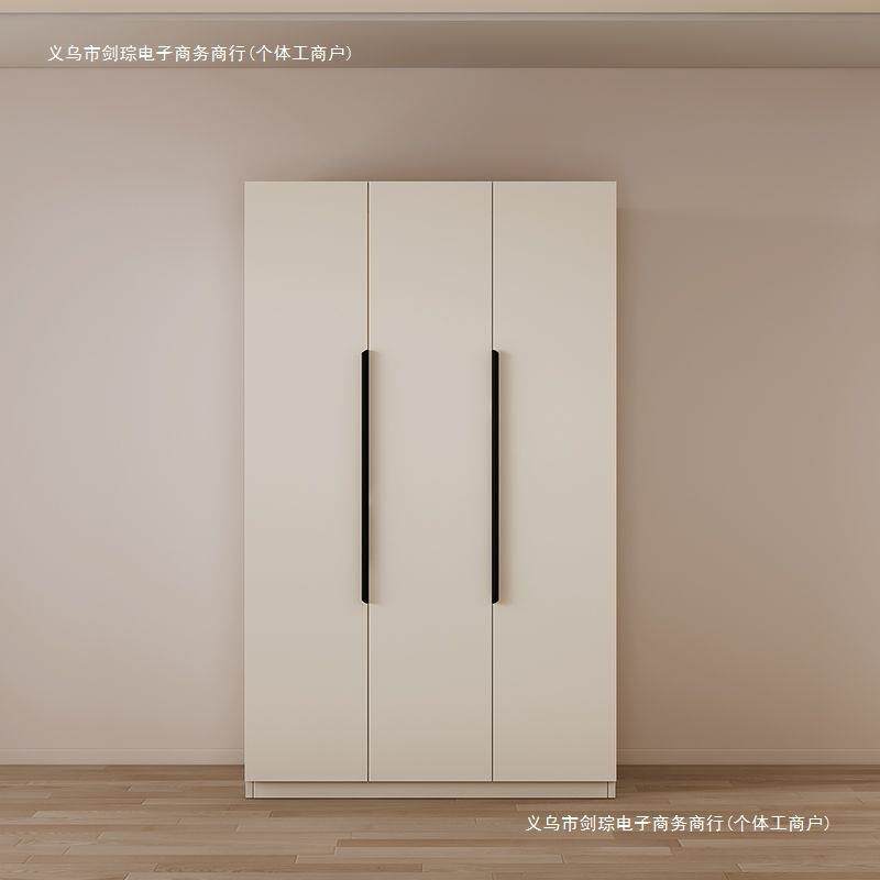 衣柜家用卧室简约现代小户型对开门衣橱出租屋用简易儿童储物柜子