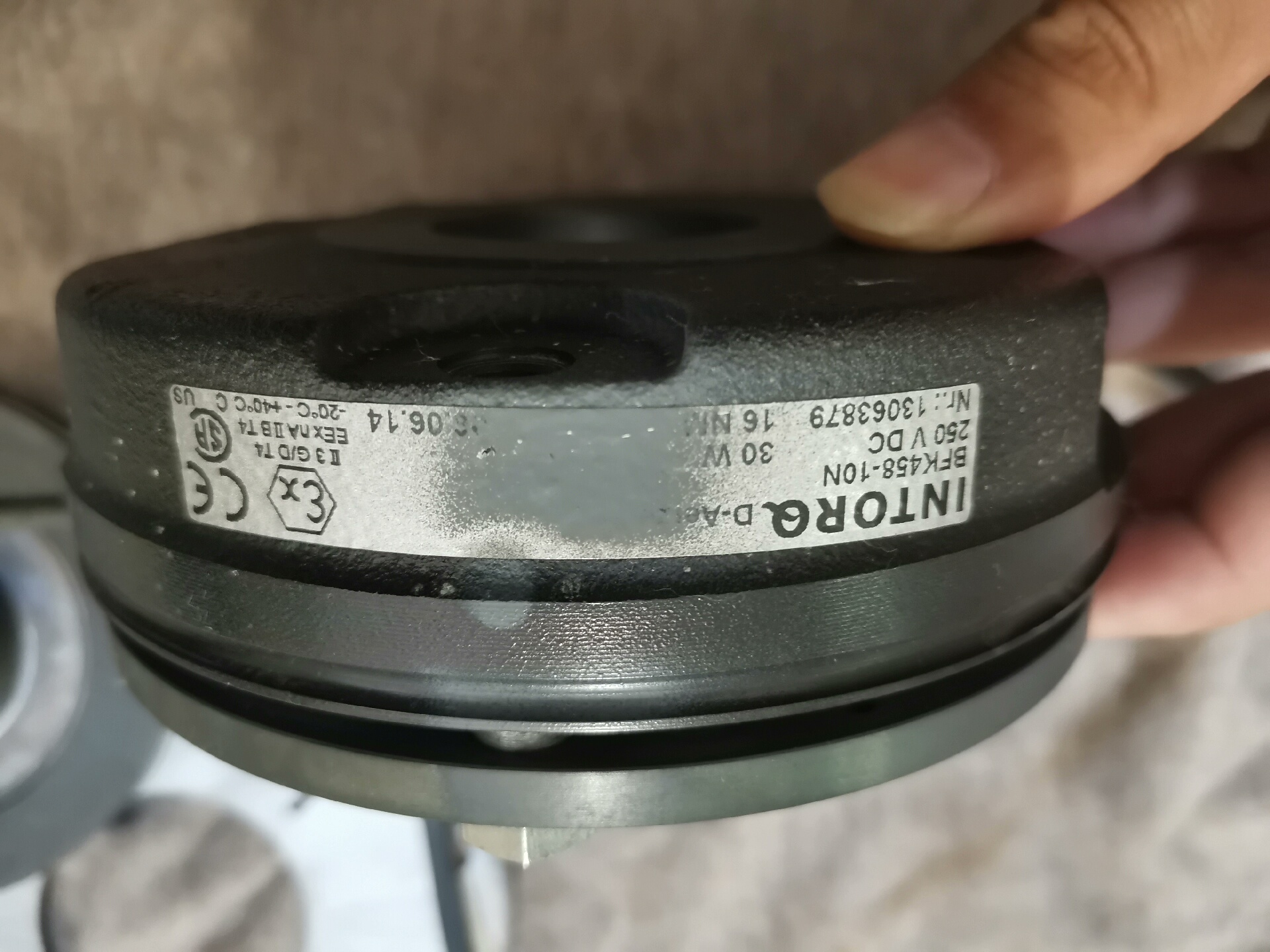 原装INTORQ制动器BFK458-10N/250VDC/3