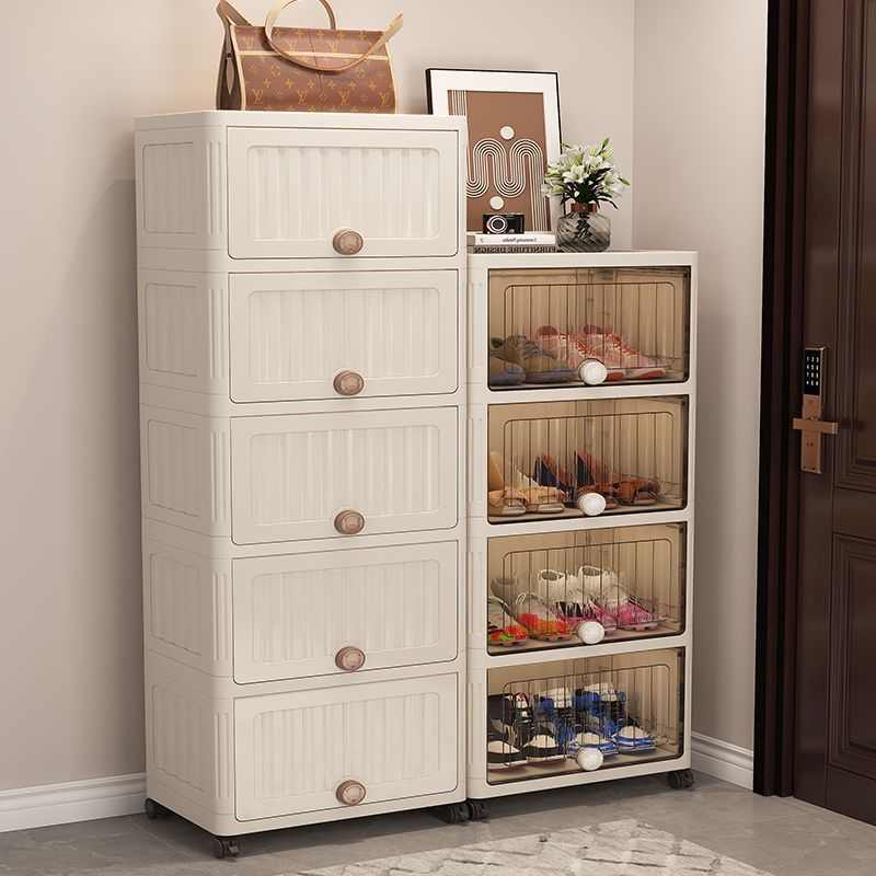 加厚防尘鞋柜入户翻盖加固收纳柜大容量出租屋宿舍门口靠墙鞋架柜