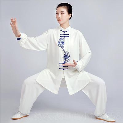 新款太极服0女锦224新款高端比表演太极拳练功服装男八赛段中长款