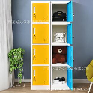 门彩色铁皮更门衣柜员工柜窄单小宿005896舍立柜一储物柜带锁