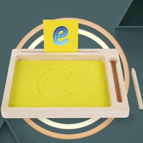 Sand Tracing Tray Sand Writing Alphabet Sensory Toy Montesso