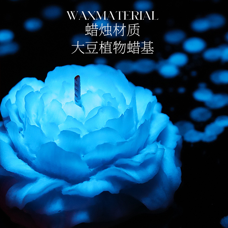 玫瑰花荧光夜光低温助兴蜡烛蜡片