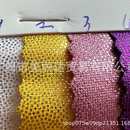 用于舞台服装 手袋等平滑四面高弹力柔软幻彩镭射小圆点纹布料