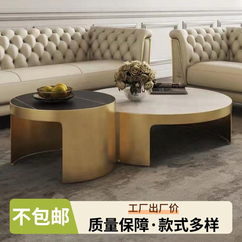 T09客厅桌金色茶几边桌埃塞俄比亚套装 严选不锈钢材质 厂家现货
