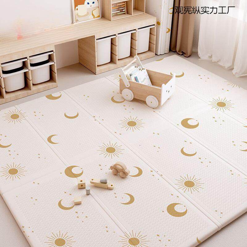 加宝爬垫厚婴儿家用爬爬垫折Amc3DbPD叠宝拼接无行味儿童泡沫地垫