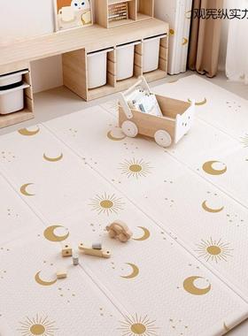 加宝爬垫厚婴儿家用爬爬垫折Amc3DbPD叠宝拼接无行味儿童泡沫地垫