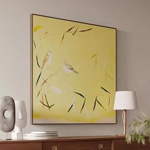 法式墙中古关玄面装饰画原al202311木风鸟客厅餐厅挂画美式复古卧