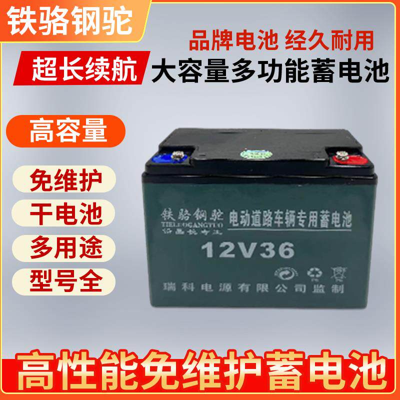 12v36A60ah蓄电池电瓶大容量农用照明灯电动喷雾器音响铅酸蓄电瓶