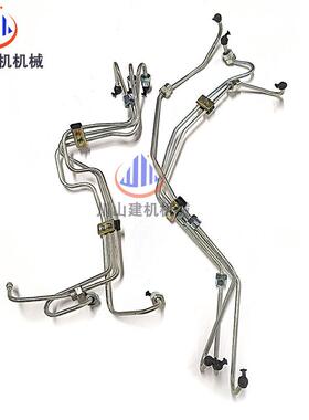 挖掘机配件PC200-7高压油管康明斯6D102发动机柴油泵喷油嘴回油管