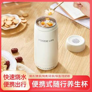 电热水杯办公室多功能小型电热杯便携旅行加热杯保温烧水壶礼盒装