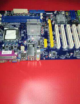 富士康P41A-G主板775针DDR2内存 5条PCI槽监控设备可用包好送CPU