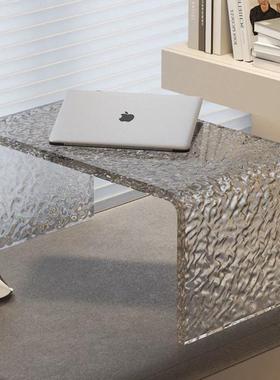 网桌红亚克力透明飘窗茶NKC几简榻榻米矮卧约室窗台床上小桌子家