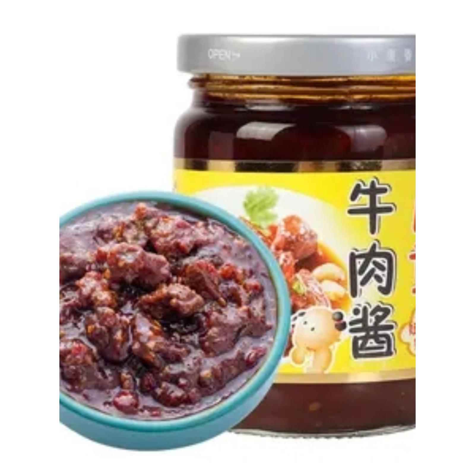 香辣拌饭酱徐州小康牛肉酱儿童牛肉酱210g微辣开味下饭菜辣椒