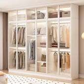 航空铝合金蜂窝板衣柜卧室家用玻璃门现代轻奢衣帽间收纳组合衣橱
