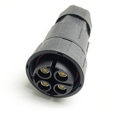 大电流45A螺丝锁线免焊连接器LLT利路通M29-4芯公母对接防水插头