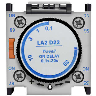 20空气延时头CJX2接触器通电延时辅助银触点0.1 D22 30S LA2 天正
