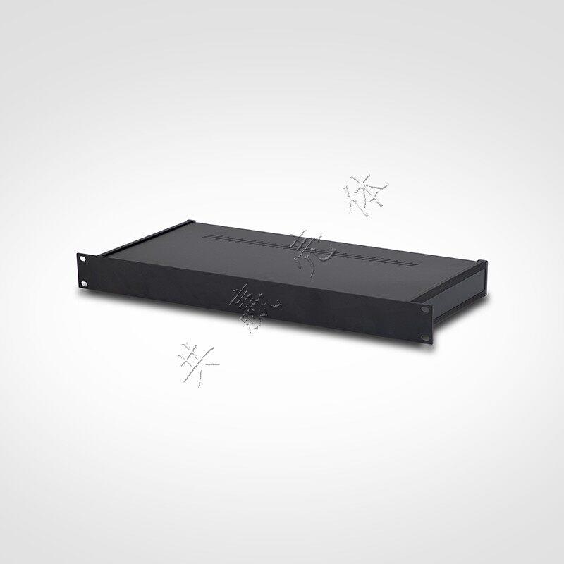 19英寸铝面板铁皮金属仪表工控箱 U型机柜机箱1U:44*482.6*200