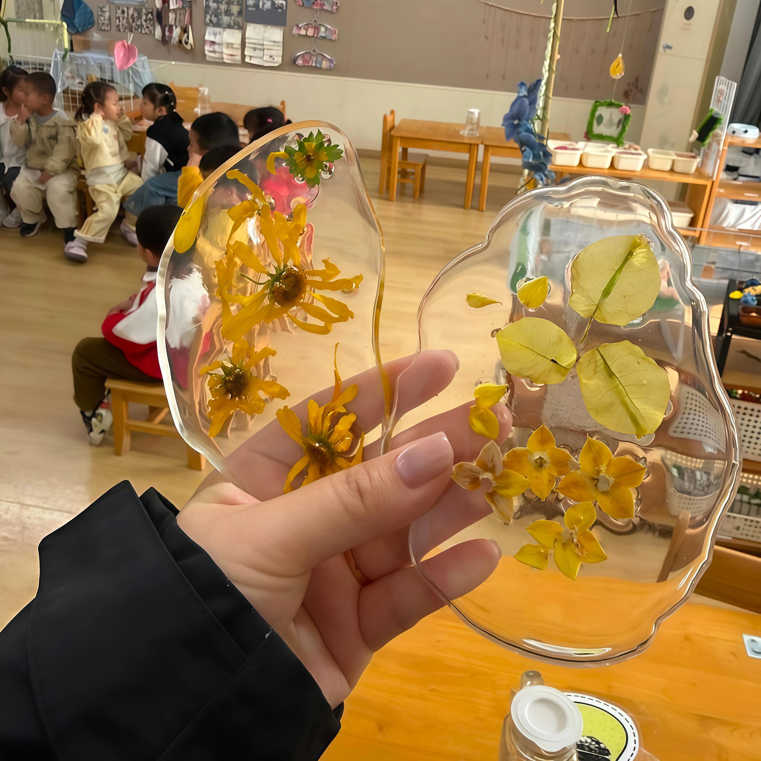 【春日限定~】花朵滴胶模具食品级硅胶手工diy自制干花杯垫材料包