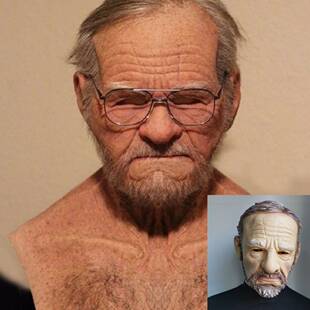 High Quality Creepy Old Man Latex Mask Realistic Wrinkle