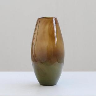 0花家餐桌玄关居工吊钟马 约中式 小口简渐变纹手创意花瓶鲜BX8