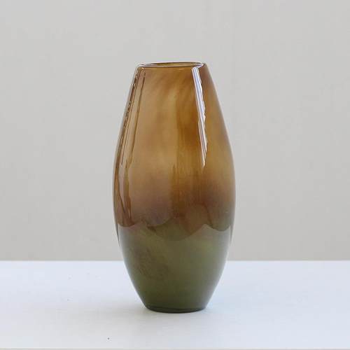 约中式小口简渐变纹手创意花瓶鲜BX8-24-0花家餐桌玄关居工吊钟马