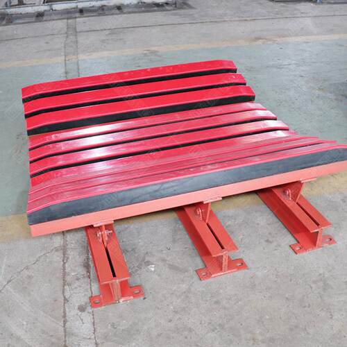 缓冲床皮带输送机抗震耐磨B1200阻燃材料聚氨酯物料缓冲床