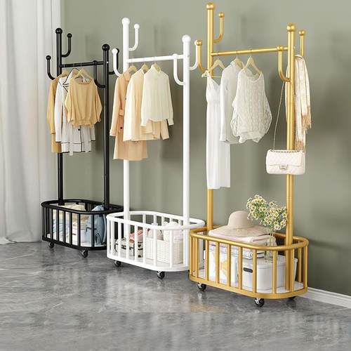 阳?衣架落地Fh(x}b*$卧挂衣架家用室内室轻奢晾台衣服置物架房间