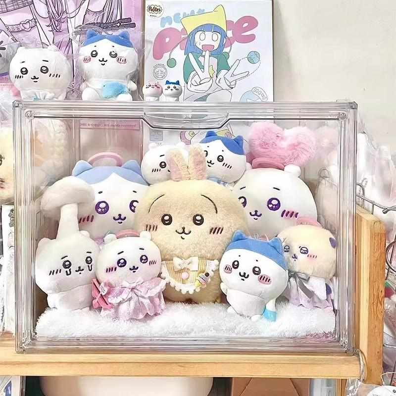 chiikawa收纳盒乌萨奇公仔玩偶娃娃周边展示柜亚克力透明小八吉伊