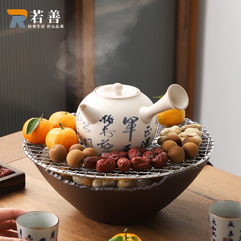 陶瓷电陶炉煮茶壶煮茶器煮茶炉家用围炉煮茶套装玻璃壶耐高温网红