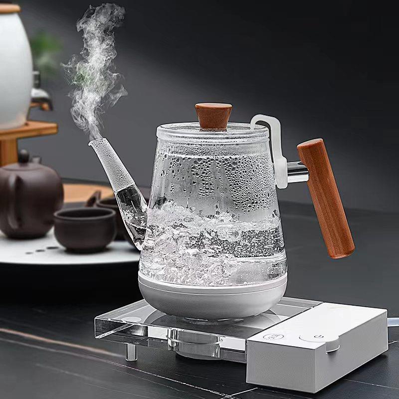 金羽茶具丨水晶底座烧水壶底部上水玻璃电热水壶全自动煮水壶茶壶