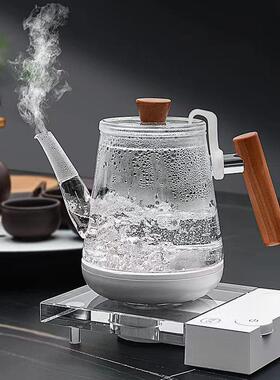 金羽茶具丨水晶底座烧水壶底部上水玻璃电热水壶全自动煮水壶茶壶