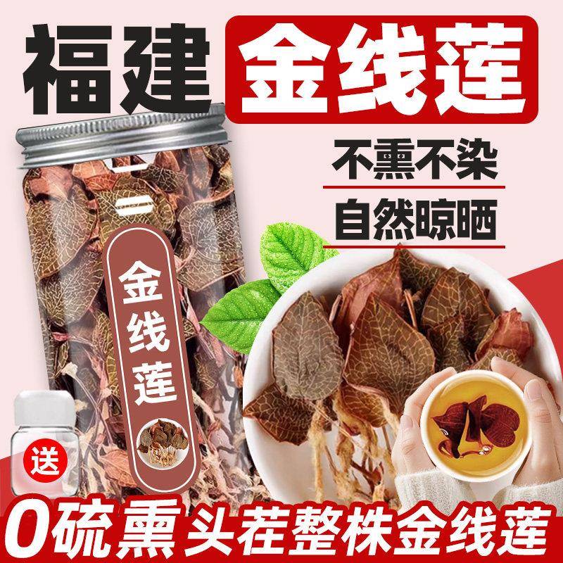 金线莲茶正品罐装正宗送随手杯干货茶叶非养生茶泡茶泡水喝的东西