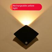Led灯可充电节能夜灯家用全自动人体感应灯不插电卧室灯夜墙灯