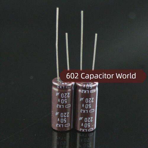 50V220UF 黑金刚LXJ高频低阻打印覆印机固定电解电容器105度10*20