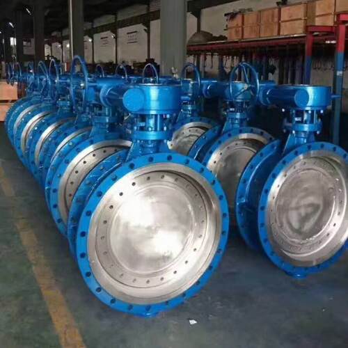 D343H-16C三偏心蝶阀DN600涡轮法兰三偏心铸钢蝶阀DN1000手动阀门