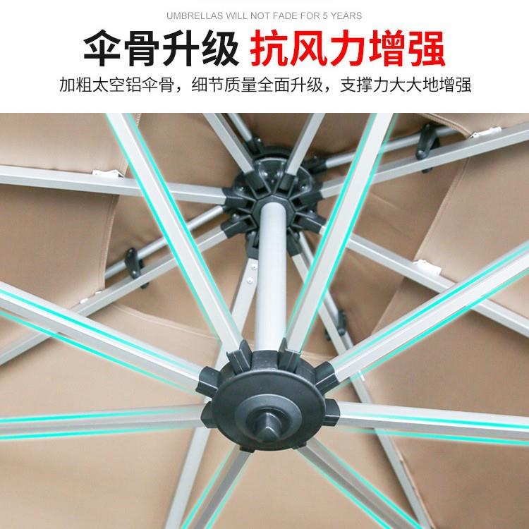 户外遮阳伞庭院伞罗马伞商用摆摊大太阳伞阳台别墅四方室外户外伞