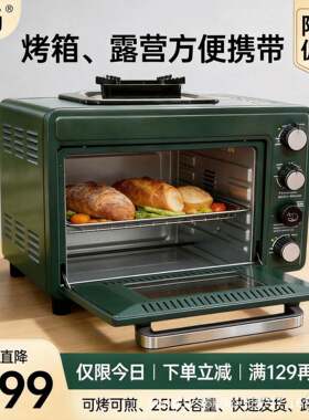 2026新款户外燃气烧烤炉卡式炉一体烤箱大容量烘焙家用露营野营便