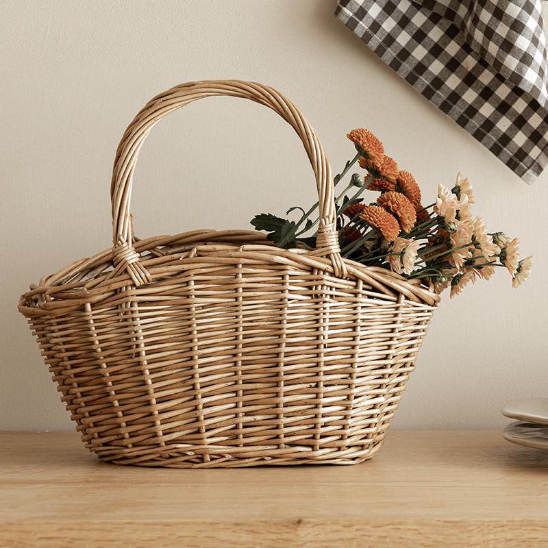 手提收纳水果花篮子篮柳编篮编织篮子手工菜筐篮藤编蓝采摘野餐,收纳整理,其他收纳篮,淘宝优惠券,粉丝福利购,淘宝优惠卷