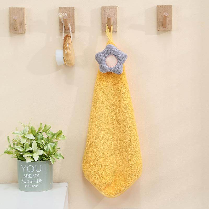 擦手巾挂式珊瑚绒厨房擦手布可爱洗脸小毛巾家用卫生间抺手巾,家庭/个人清洁工具,厨房擦手巾,淘宝优惠券,粉丝福利购,淘宝优惠卷