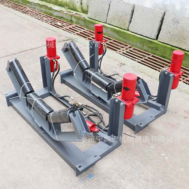 煤矿输送带全自动液压纠偏装置皮带防跑偏自动导向调偏装置